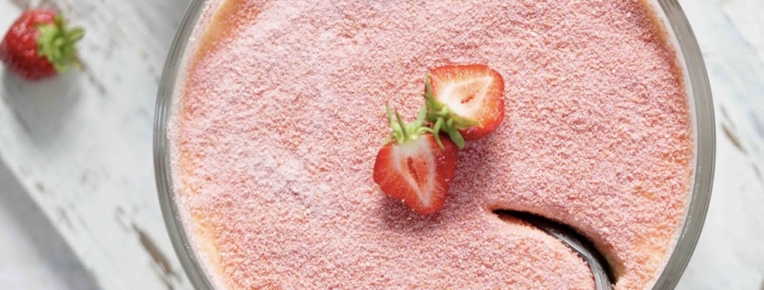 Tiramisu d'été aux fraises et aux Biscuits Roses de Reims