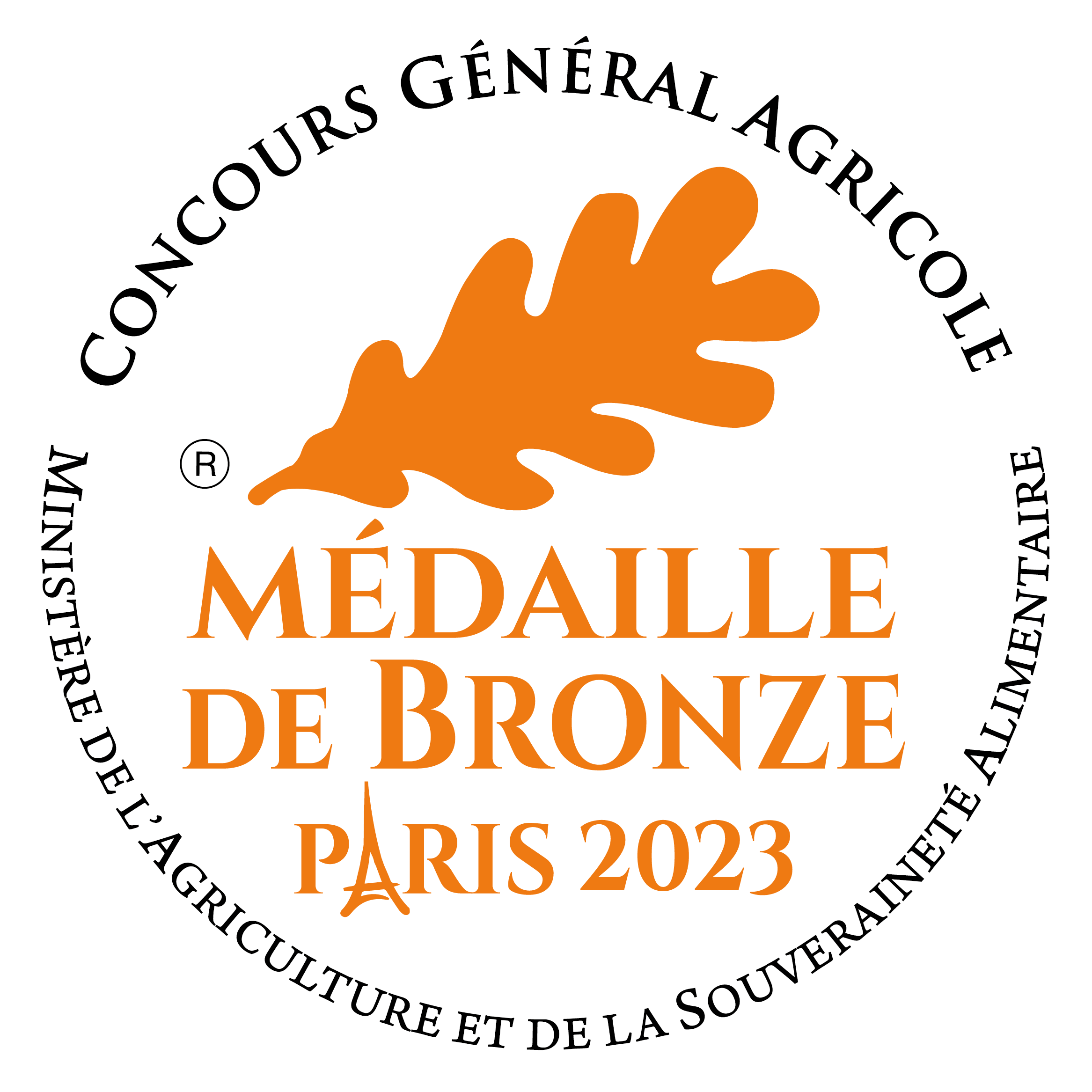 MEDAILLE BRONZE 2023 Concours général Agricole Paris